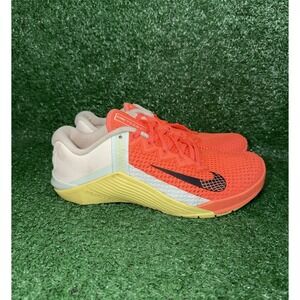 Nike Metcon 6 Women's Size 8.5 Bright Mango Running Shoes Gym Cross Fit Sneakers